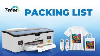 A3 L1800 DTF PRINTER VIDEO TUTORIALS  PACKING LIST [upl. by Maegan951]