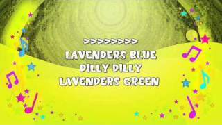 Lavenders Blue Dilly Dilly  Karaoke  Bedtime Song  Cinderella  Nursery Rhyme  KiddieOK [upl. by Barney214]