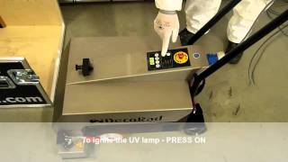 UV floor curing equipment DecoRad® Floormate 3000  how to operate [upl. by Charmaine]