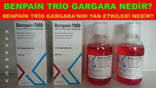 Benpain TRİO Gargara Nedir Benpain TRİO Gargaranın Yan Etkisi Nedir Benpain Trio Nasıl Kullanılır [upl. by Ttevi]