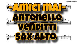 Antonello Venditti  Amici mai  sax alto [upl. by Krauss]