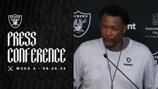 Coach Graham ‘We’re All in Here Working Diligently to Improve’  Raiders  NFL [upl. by Rhiamon47]