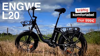 ENGWE L20 20Zoll Fatbike  kräftig komfortabel und nur 999€  50Nm 140km Reichweite [upl. by Ximenez]