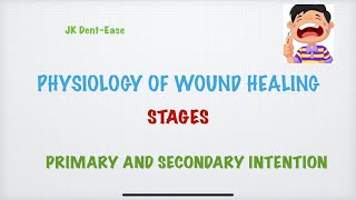 Physiology of Wound Healingprimary and secondary intention granulation tissueregeneration [upl. by Neelhtak]