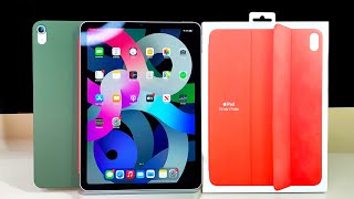 Apple iPad Air 4th Gen Smart Folio Cover  Unboxing amp Review  Back Protection  New Colors [upl. by Undis]