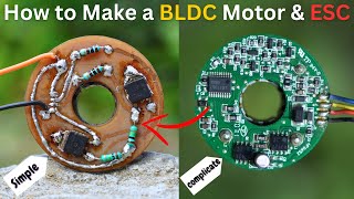 Homemade brushless motor controller  how to make esc for bldc motor  bldc Motor [upl. by Hogue843]