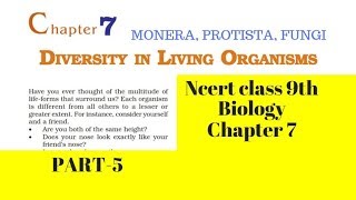 Part 5 Diversity in living Organisms Class 9 Science Chapter 7 Biology CBSE NCERT [upl. by Vaclava282]