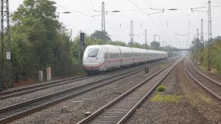 Eisenbahnverkehr in Duisburg Rahm mit ICE 4 RRX BR 101 193 146 422 429 1429 402 403 406 407 [upl. by Wye]