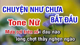 KARAOKE Chuyện Như Chưa Bắt Đầu Mỹ Tâm  Tone Nữ  Nhan KTV [upl. by Shamus]