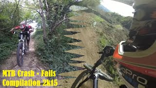 Crash Compilation MTB 2k15  New Helmet [upl. by Tiras606]