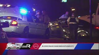 Bistate police chase ends in St Louis City [upl. by Simona214]