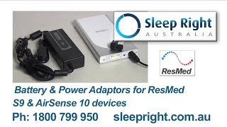 ResMed Power Station II CPAP lithium battery amp 12V converter for ResMed S9 and AirSense 10 [upl. by Eselehs624]