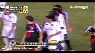 Libertadores 09  Univ San Martín 2  River 1 [upl. by Allenod]