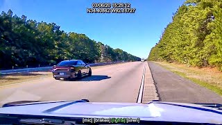 Dodge Charger Hellcat Outruns Two Arkansas Troopers  150 MPH [upl. by Nollid]