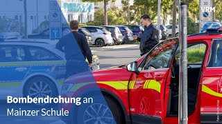 Bombendrohung an Mainzer Schule [upl. by Relluf171]