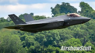 Incredible Takeoff USAF F35A Lightning II Demo  Spirit of St Louis 2022 [upl. by Caren848]