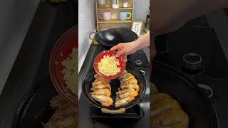 fried shrimp easy cooking frying sunnysideup shortfeed shortvideo asmr satisfying [upl. by Oigaib453]