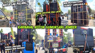 DAFTAR SOUND KARNAVAL KOTOK GUMUKSARI JEMBER HARI INI PRATAMA BAWA TROMPET SANGKAKALA [upl. by Repooc]