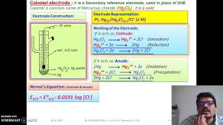 Calomel electrodeA secondary reference electrode [upl. by Allenad255]