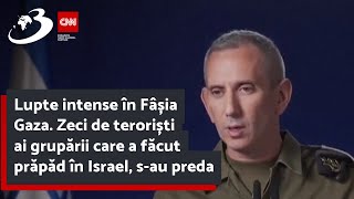 Lupte intense în Fâșia Gaza Zeci de teroriști ai grupării care a făcut prăpăd în Israel sau preda [upl. by Bengt482]