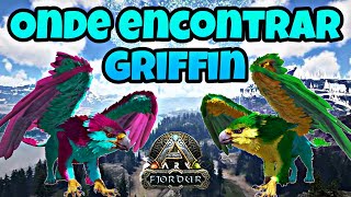 ONDE ENCONTRAR GRIFFO GRIFFIN PARA DOMESTICAR TODOS LOCAL DE SPAWN  ARK FJORDUR [upl. by Aihsoek13]