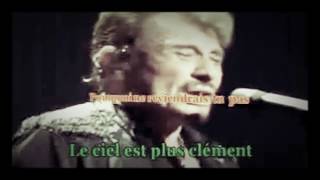 Johnny Hallyday  Lattente  Karaoké  Live [upl. by Ecirad116]