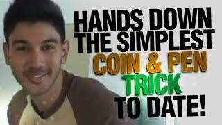 Hands Down The Simplest Coin amp Pen Trick To Date [upl. by Nikolai]