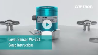 CAPTRON Level sensor setup VA 234 [upl. by Natsrik]