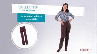 Le pantalon velours extensible DAXON [upl. by Uriisa]