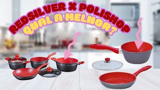 PANELA RED SILVER X POLISHOP QUAL A MELHOR REDSILVER OU POLISHOP PANELA ANTIADERENTE [upl. by Yttak]