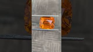 Orange sapphire 26 cts certified WhatsApp 923459075280 fyp foryou shorts gemstone sapphire [upl. by Eerok]