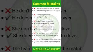 Common Grammatical Mistakes In English english commonmistakes shorts englishgrammar [upl. by Hambley526]