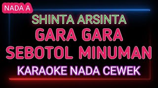 GARA GARA SEBOTOL MINUMAN  KARAOKE NADA CEWEK  SHINTA ARSHINTA [upl. by Ynottirb]