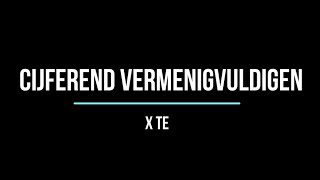 Cijferend vermenigvuldigen xTE [upl. by Metsky]