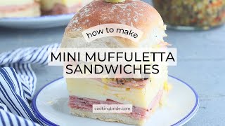 Mini Muffuletta Sandwiches Recipe [upl. by Longley239]