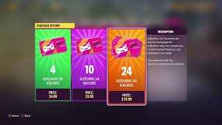 Forza Horizon 5  Auto Show Car Vouchers is selfish idea [upl. by Esch]