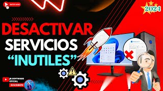 ⛔Como Deshabilitar los servicios innecesarios y Aumentar la velocidad en Windows 11 23h2 [upl. by Annig135]