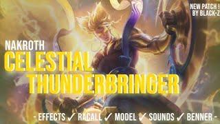 BlackZ Mod Skin AoV  Nakroth Celestial Thunderbringer 155110 [upl. by Wilonah492]