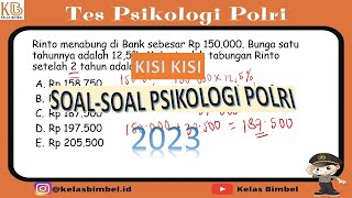 KISIKISI SOAL KECERDASAN PSIKOLOGI POLRI 2023  PART 1 [upl. by Enived853]