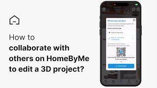 New Feature on HomeByMe Mobile App How to collaborate with others on HomeByMe to edit a 3D project [upl. by Malca478]