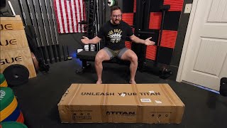 Unboxing the Titan Series Single Post Flat Bench from betitanfit [upl. by Llennaj944]