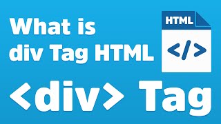 Div Tag  How to use Div Tag in HTML [upl. by Eirod718]