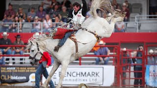 87th Ponoka Stampede Performance 1 Pro Rodeo Highlights [upl. by Jat80]