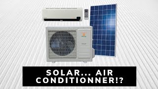 Solar air conditionner  Air conditioning  heating on or off grid with solar panels [upl. by Avan]