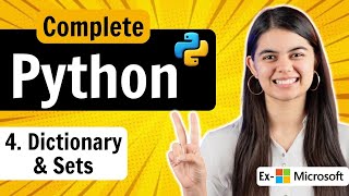 Lecture 4  Dictionary amp Set in Python  Python Full Course [upl. by Erelia]