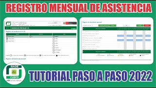 Siagie  Tutorial para Registrar ASISTENCIA MES a MES  Inicial Primaria y Secundaria 2022 [upl. by Harak]