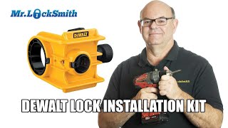 Dewalt Door Lock Installation Kit Review  Mr Locksmith Video [upl. by Merilee]