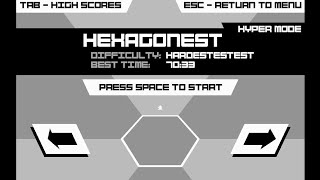 Hexagonest in Hyper Mode 7033s  Ending I PLAYED WITH MOUSE  Super Hexagon [upl. by Trant889]