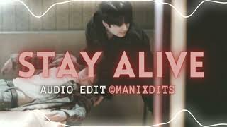 Stay Alive  Jungkook『Edit Audio』Prod Suga [upl. by Melisa]