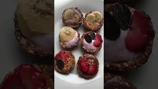 GRANOLA CUPS recipeoftheday granola healthyrecipes healthysnacks food foodblogger yummy [upl. by Beaudoin]